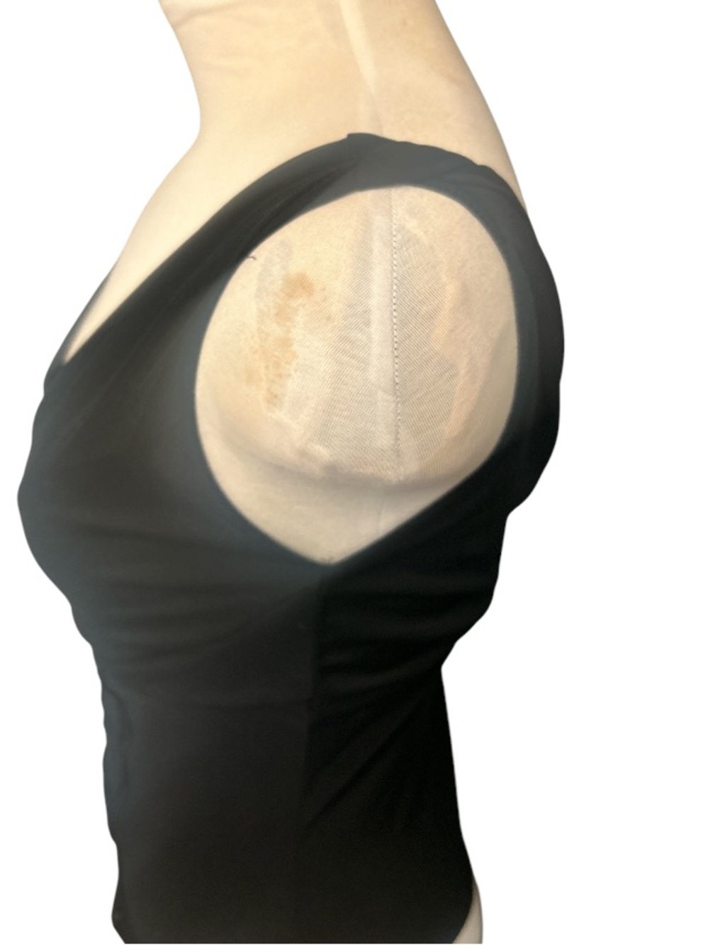 Forever 21 Vintage Sleek Black Sleeveless Tank with Faux Corset Size Small - Picture 6 of 8